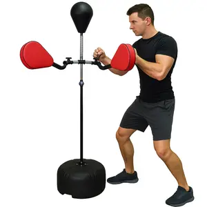 BetaFlex Aerobic Kicking & Boxing Trainer with 3 Rotatable Targets & Heavy Duty Base for Home Office Fitness Exercise