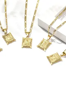 Women's Initial Letters Necklace A-Z Pendant, Fashionable Personalized Jewelry Gift, Unique Alloy Chain, All Seasons Wear, Sexy Style