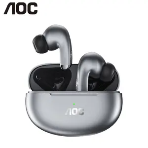 AOC 2501 In-Ear Wireless Headphones Bluetooth 6.0 Dual MIC Noise Reduction AAC SBC Decoding High-Resolution Sound Long Battery Life
