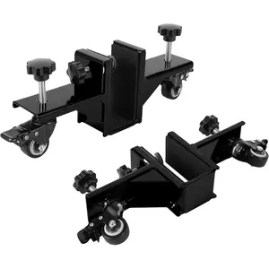 2-Piece Heavy-Duty Door Installation Tools, Door Installation Kit, Door Dolly with Wheels, Adjustable Distance 0.8 "to 2.36", Thick Pre-Hung, Front, Slab Doors, Door Lifter