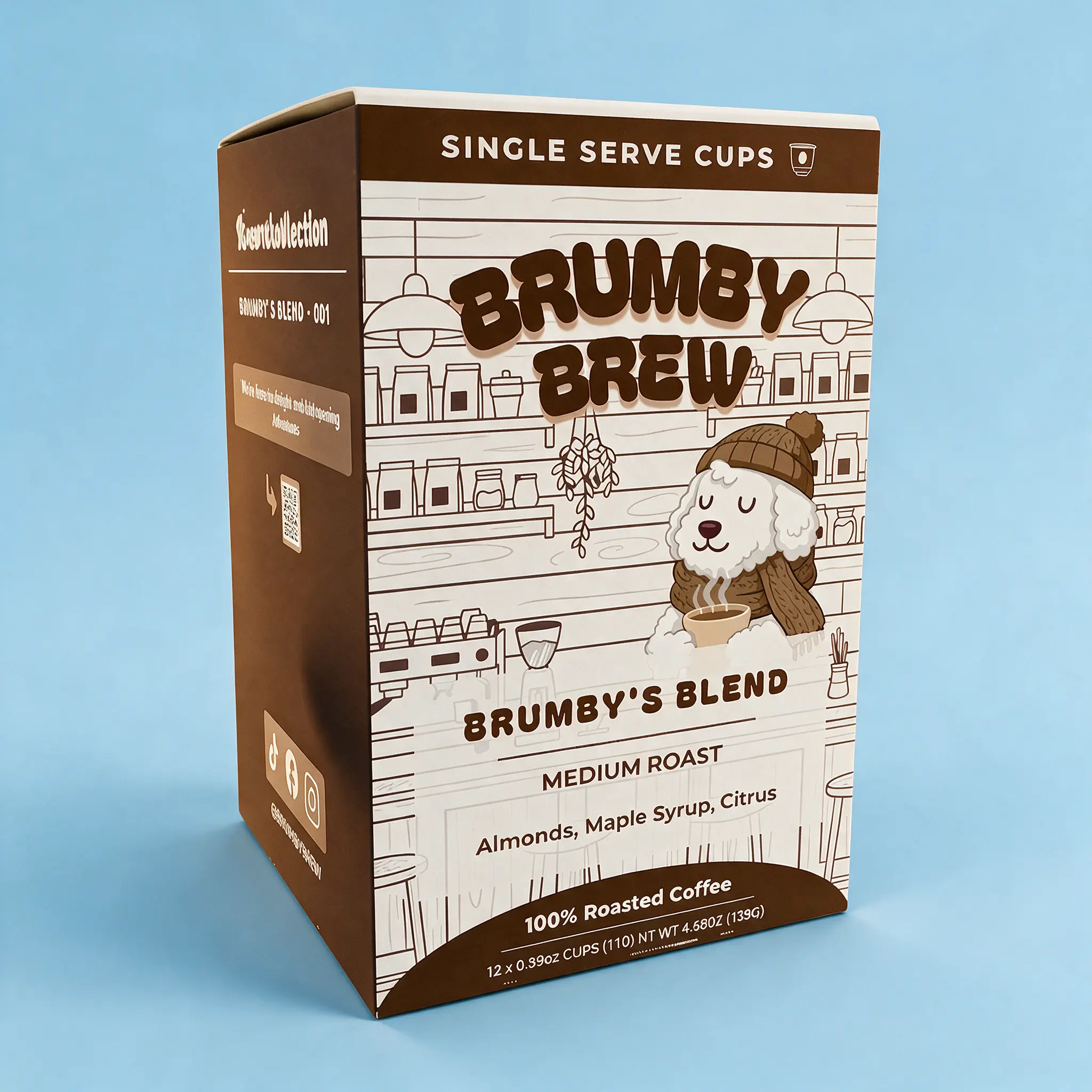 Brumby's Blend Medium Roast Coffee Pods - 12 Pods Premium Cafe Brumby's Blend Medium Roast Coffee Pods - 12 Pods Premium Cafe