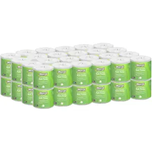 Marcal Toilet Paper 100% Recycled - 2 Ply, White Bath Tissue, 336 Sheets Per Roll - 48 Rolls Per Bundle Green Seal Certified Toilet Paper 06073