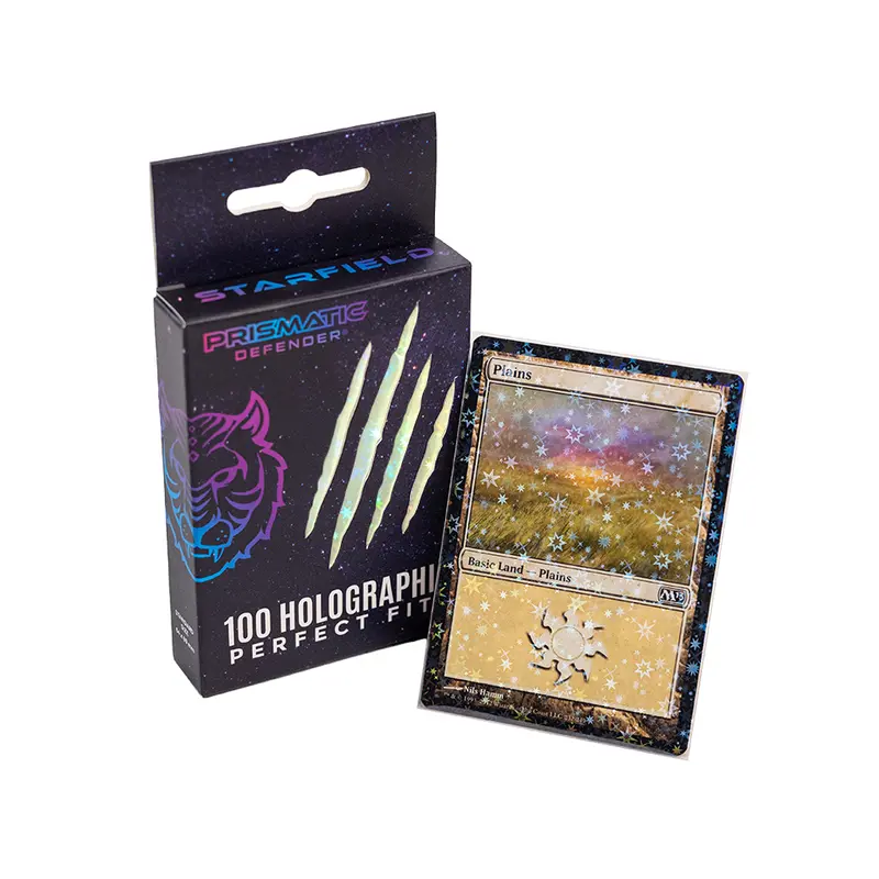 Prismatic Defender STARFIELD (Stars) Holographic Card Sleeves - 100  Standard Sleeves (66 x 91 mm) TCG & Trading Cards - MTG, Pokemon, Lorcana,  Digimon - TikTok Shop