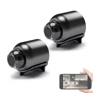 720P Mini WiFi Webcam 2.4G Only, TF Card Supported, V720 App, Compact Camera for Office Video Conference & Home Surveillance
