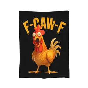 F-Caw-F Blanket Moon Black Crow Blanket Soft Warm Flannel Blanket Suitable For Sofa Beds Living Rooms Loved By Children And Adults Alike Home Decor Birthday Gifts Party Decor Halloween Blankets Christmas Blankets