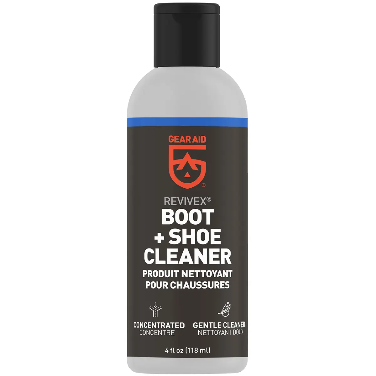 Gear Aid Revivex Concentrated 4 oz. Boot Cleaner - Powerful Clean for Footwear, Leather Items, Trail Running Shoes