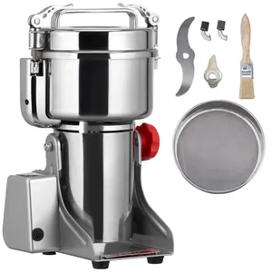 【Summervibes】VEVOR 2500g Electric Grinder, 3750W Speedy Grain Mill, Stainless Steel Herb & Spice Pulverizer, Swing Design for Dry Grains, Coffee, Corn, Pepper