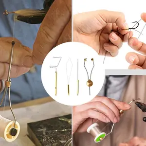 Fly Fishing Tying Tool Bobbin Holder Whip Finishers & Threader Easy to Use