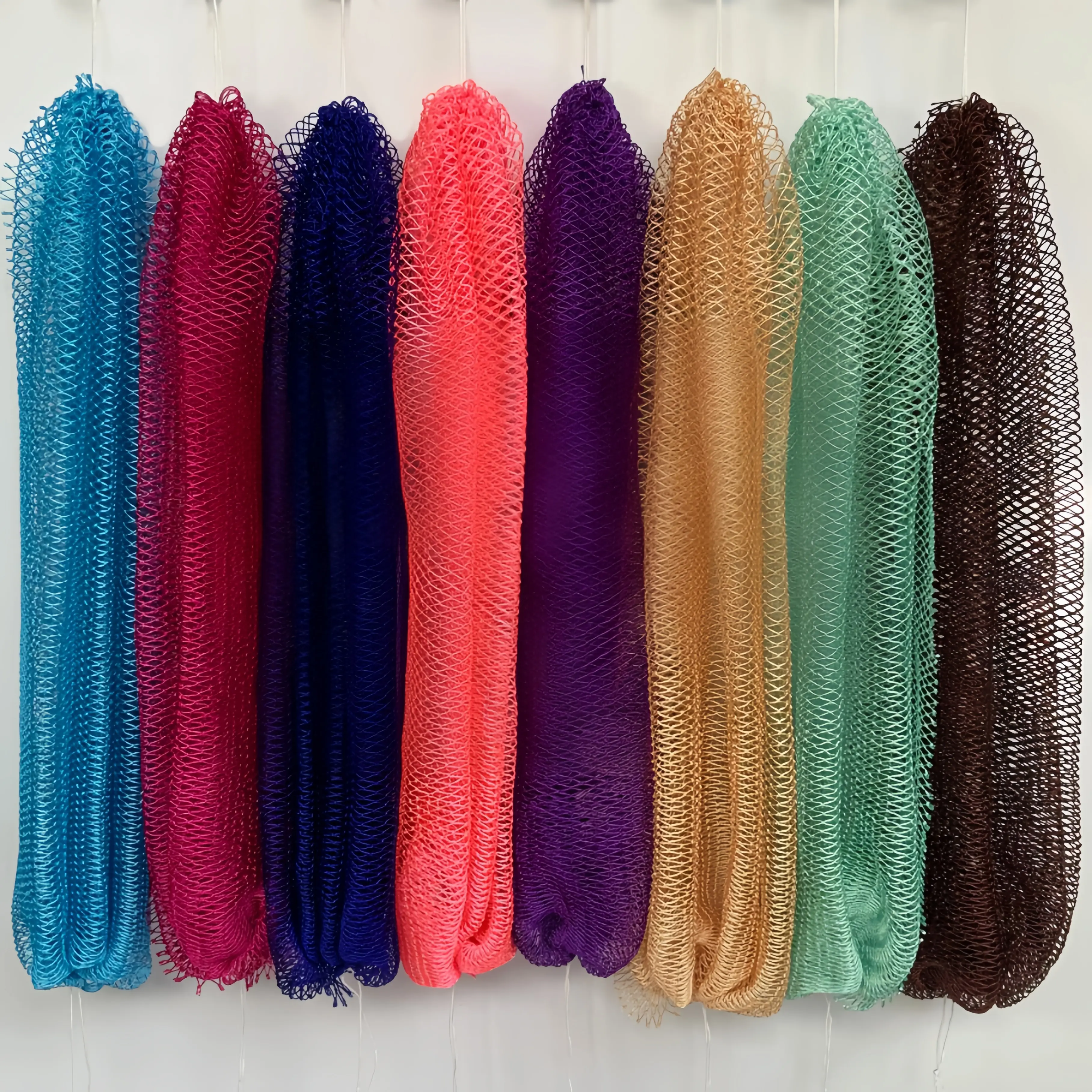 Authentic African Exfoliating Net, Deep Cleansing Body Scrubber and Exfoliating Back Scrub, Quick-Drying Hygienic Bath Sponge for Self Care, Beauty Products, Selfcare, Daily Care, African Exfoliating Sponge Loofahs, Sponges, & Poufs, Bath Sponge Loofahs,