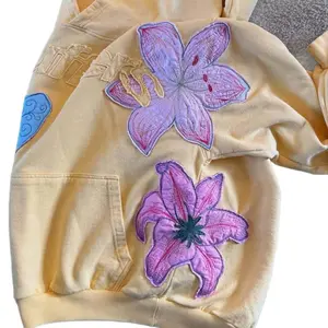 Fashion close-up hoodie, hip-hop hoodie, street retro, high-quality couple casual multi-function long-sleeved hoodie