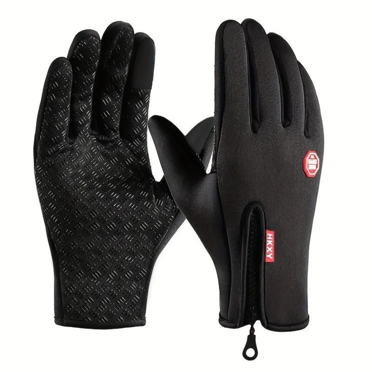 Touchscreen Gloves Winter Gloves Unisex Windproof Waterproof Adjustable Zipper Warm Outdoor Fishing Travel Work Gloves for Women Men