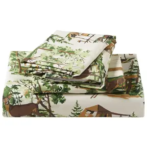 Camp Wandawega 250TC Cotton Percale Twin Sheet Set