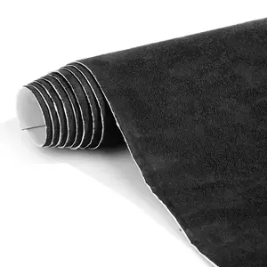 Suede Wrap Self-Adhesive Black Suede Car Interior Wrap Microfiber Felt Fabric for Dash Headliner Console – Stretchable, Heat-Resistant Car Console Fabric for Auto Interior Makeover