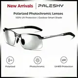 Paleshy Polarized Sunglasses UV400 Protection, Photochromic,HD,Unisex 2026 Summer Retro Oversized Simple Square Frame Fashion Accessories, Outdoor Sports Driving, Fishing, Golf, Running, Climbing Day Night Safety Glasses