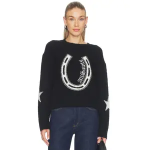 ALLSAINTS Kismet Jumper in Black & Chalk White