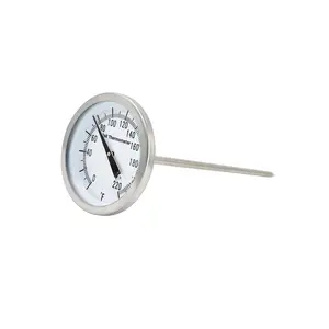 K82-3 Soil Thermometer, 5 Inch Stem, , for Seeding and Transplanting Garden Temperature Measurement, 0-220 Fahrenheit