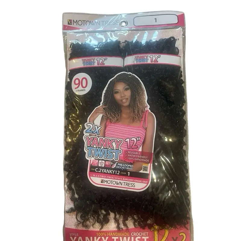 Motown Tress Crochet Braids 2X Yanky Twist 12”