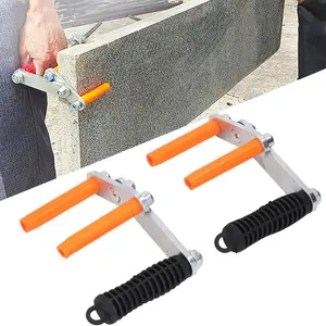 Drywall Carrying Tool Plywood Carrier Panel Lifting Clamp Glass Handle Carry Load Lifter Portable Multi Function Steel Stripper for Doors Glass with Adjustable Puller Panel