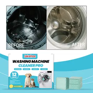 Washing machine cleaning tablets, gentle cleaning of daily household drum washer stains, scale, and odors