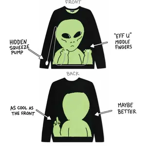 Lord Alien Flippy Knitty Sweater (Black)