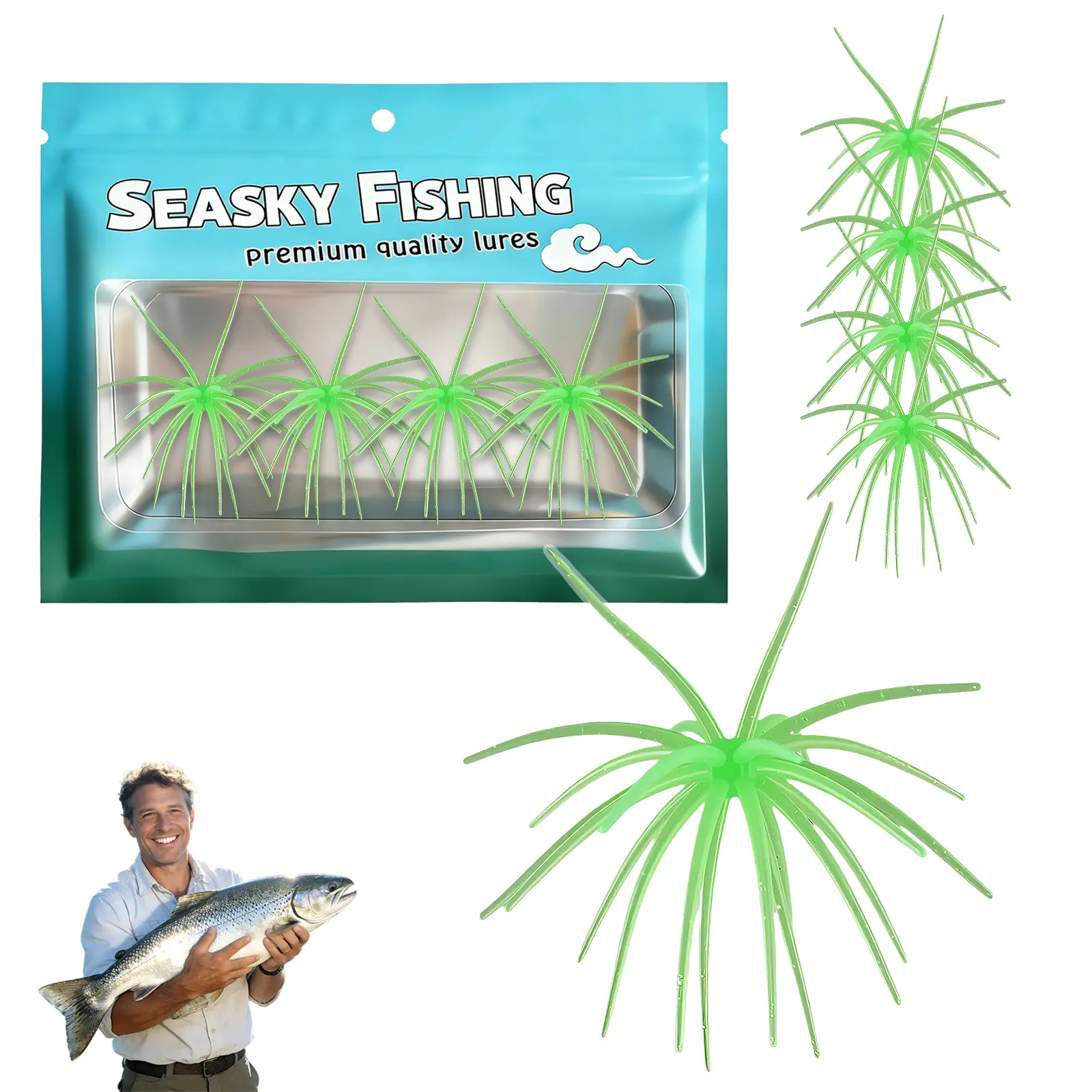 4pcs - Grass Green
