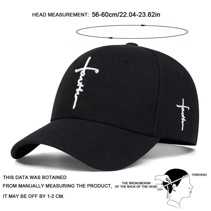 Fashion Faith Embroidery Baseball Cap Men Women Spring Summer Sun Hats Cotton Snapback Hat Unisex Hip Hop Trucker Caps
