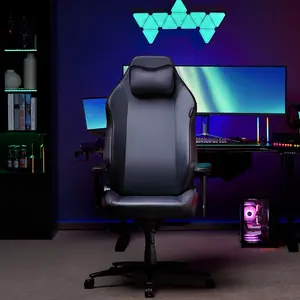 VanAcc Adjustable Gaming Chair,  Rolling Ergonomic PC Game Chair- Lumbar Support, Headrest, 4D Armrests, Safety Computer Chair, Large and Tall Comfortable