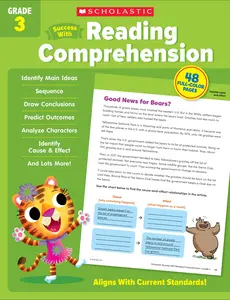 Scholastic Success with Reading Comprehension Grade 3 Workbook -- Scholastic Teaching Resources - Paperback