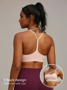 Women's High Elastic Push-Up Sports Bra, Detachable Pads, Sexy Y-Back Design, Ideal for Yoga & Fitness, All Season Wear, Workout Bra, Bras Women
