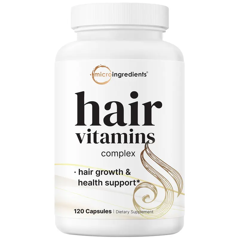 Micro Ingredients Hair Vitamins Complex, 120 Capsules