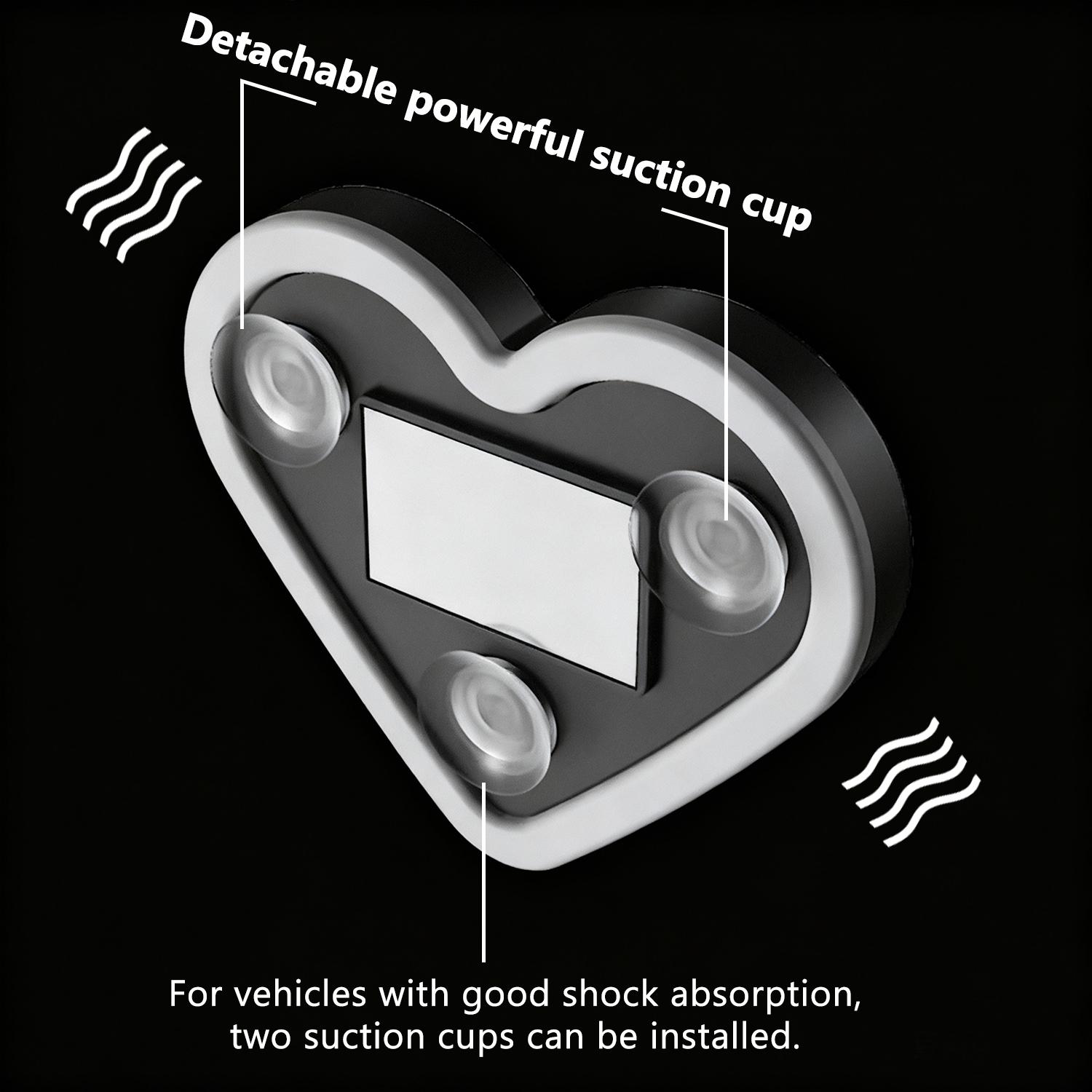 Solar-Powered Heart-Shaped LED Neon Light, Wireless Car Ambient Light with 3 Modes, IP65 Waterproof Romantic Atmosphere Lamp for Car Interior, Outdoor Decor, Couples Gift, Easy Install No Wiring
