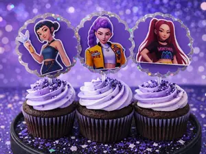 Cup cake Toppers K pop edition