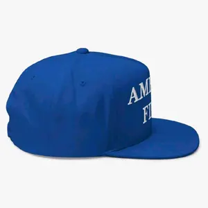 American Flag Blue Snapback Hat - Premium Quality Adjustable Cap for Men and Women