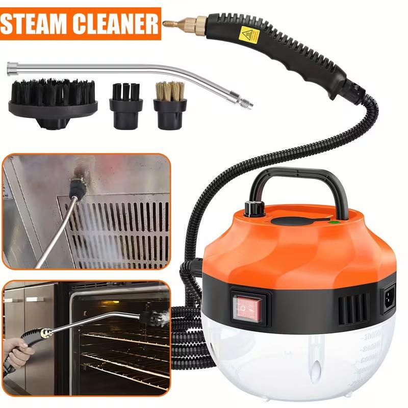 Pressurized Handheld Multi-Surface Natural Steam Cleaner with 9pcs Replacement Parts , Multi-Purpose Steamer for Home Use, Kitchen and Car
