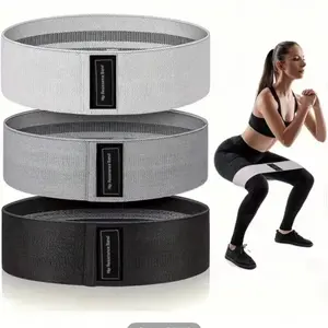 Glute Resistance Band, Slip-Proof Textured Grip Resistance Band for Physical Therapy, Crossfit Accessories with Portable Bag