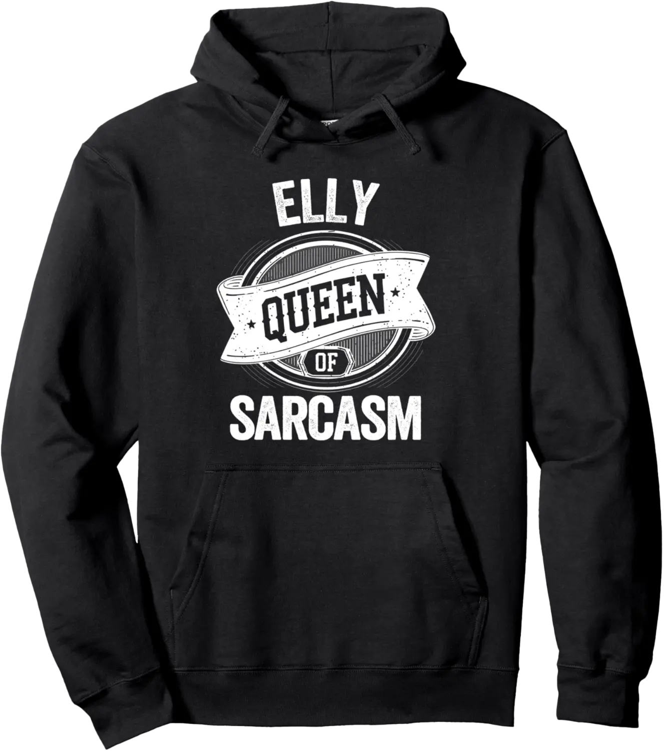 ELLY Cute Queen Of Sarcasm ELLY Name Pullover Hoodie - Nestorporas Shop 20B0DPSVYTFQ