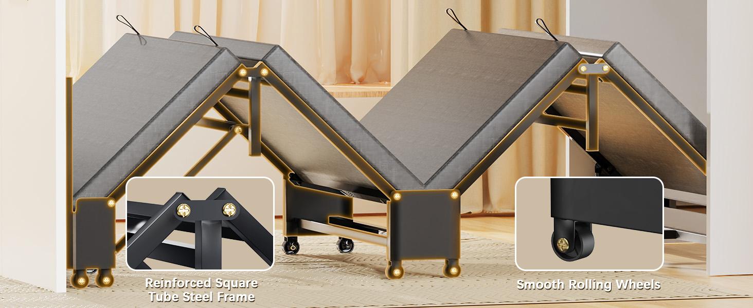 Narrow Twin Murphy Bed with Mattress Included Hideaway Cabinet Tri-Fold Walnut White Foldable Space-Saving Farmhouse Design Easy Assembly Silent Wheels Narrow Twin Murphy Bed with Mattress Included Hideaway Cabinet Tri-Fold Walnut White Foldable Space-Saving Farmhouse Design Easy Assembly Silent Wheels