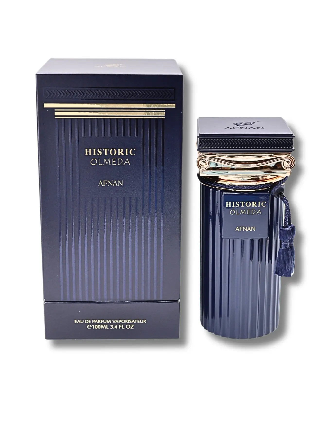 Afnan Historic Olmeda Eau de Parfum Spray 3.4oz, Woody Spicy Unisex Fragrance for Adults, Liquid Perfume for Daily Routine, Fragrances, Balsamic, Animalic, Fresh, Musk, Alcohol-Based, Signature Scent, Single Item, Cinnamyal, Alcohol Base, Edp