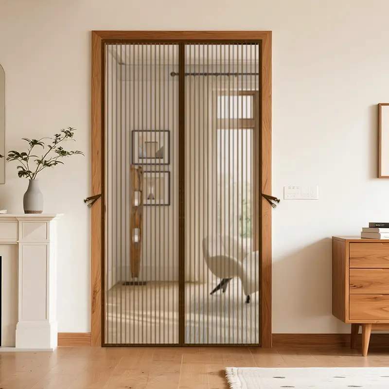 AIYYIPA Magnetic Screen Door Heavy Duty Mesh, Self Sealing Hands Free Mesh Partition, Keeps Bugs Out | Breathable And Mosquito-Proof | Universal for All Seasons | Suitable for Front/Back Doors, Terraces