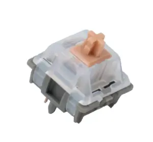 GATERON Pro Ultra Glory Yellow Linear Switch Set – SMD LED Support, Factory Pre-lubed, 5-Pin for Mechanical Keyboard