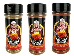 3 pack Back Alley , French Quarter , Ribs for her pleasure Garlic Pepper Seasoning for Fajita BBQ & Poultry Dishes US Origin