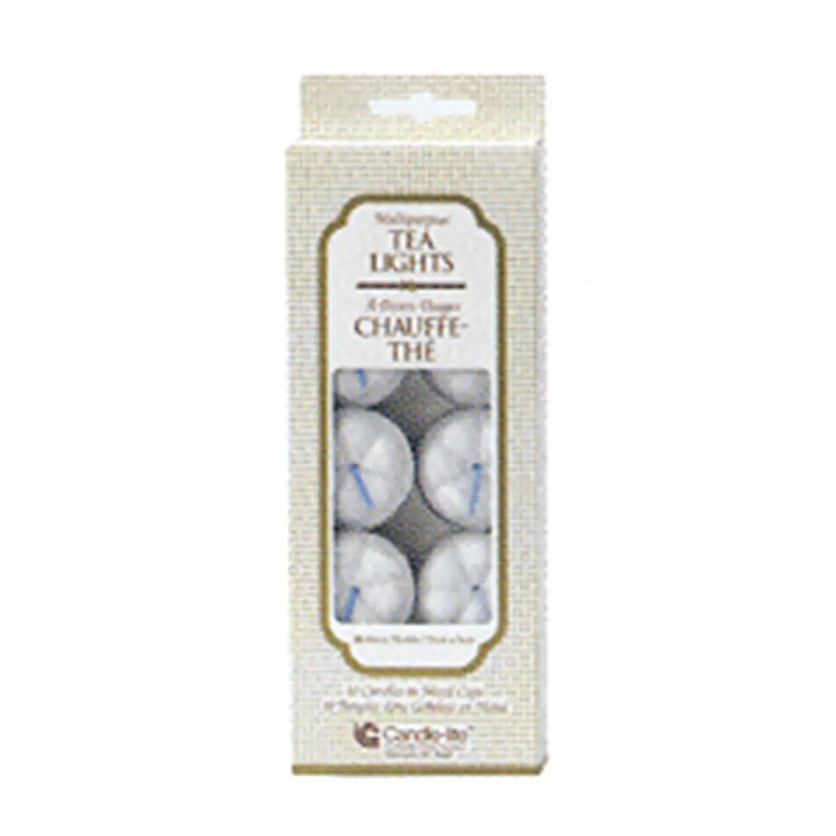 Candle-lite 1049595 Home Decor White Unscented Tealite Candles, 10-Count per Pack, 12 Packs Total
