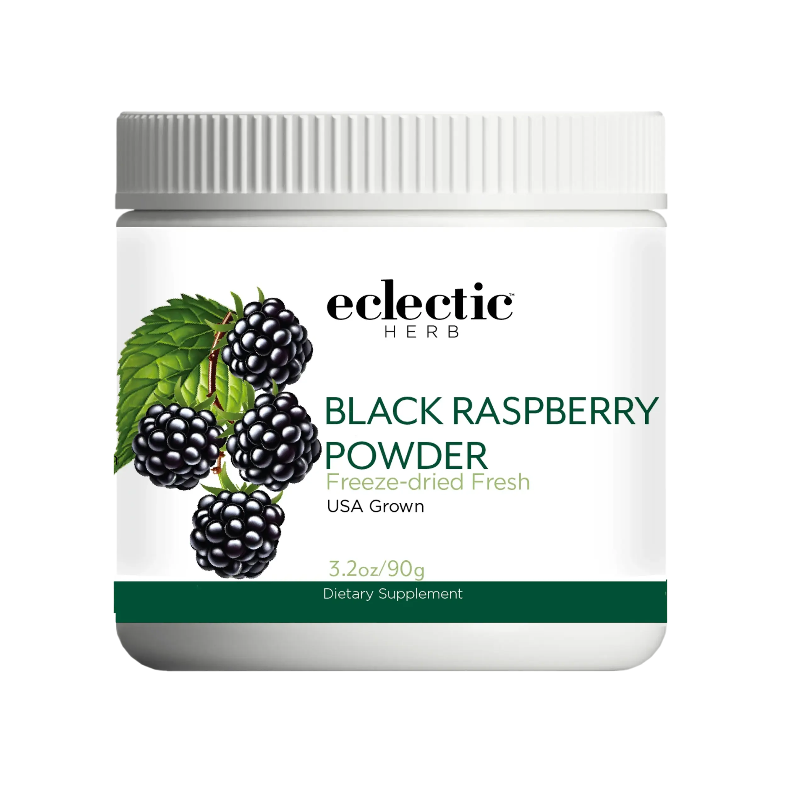 Eclectic Herb - Black Raspberry Powder Superfood Supplement | Nutritional Support, Vitamins + Minerals | Antioxidant + Immune Support | Natural, Non-GMO, Vegan, Gluten Free