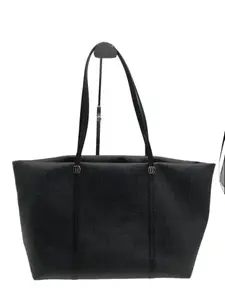 Pre-owned FENDI Black Zucca Monogram Canvas Tote Bag/wj05220216/0216