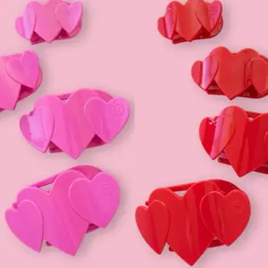 TELETIES Heart to Heart MEDIUM Hair Clip
