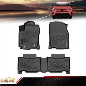 TPE 3D Floor Mats Fit For 2013 15 16 17 2018 Toyota RAV4 All-Weather TPE Floor Mats & Cargo Liner