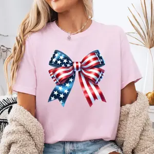 Coquette Bandiera americana , Clipart del 4 luglio Tshirt 13JUN25TT6