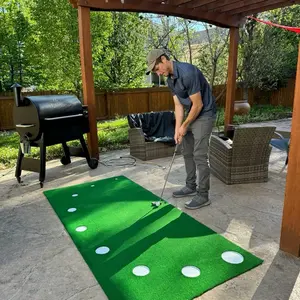 9Putt Mat - Portable Golf Putting Green for Indoor and Outdoor Practice - Durable Artificial Turf - Ideal for Beginners & Professionals
