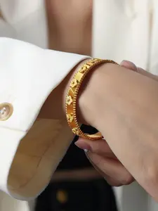 Flower Design Chain Bracelet, Elegant Style Adjustable Design Bracelet, Lightweight Perfect Gift for Her, Fashion Accessories for Women & Men