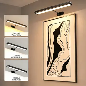 Adjustable Light Picture Frame Light with Controller and Timer, USB Rechargeable Wall Lamp, Ideal for Gallery Art, Portrait, Wall Art Lighting